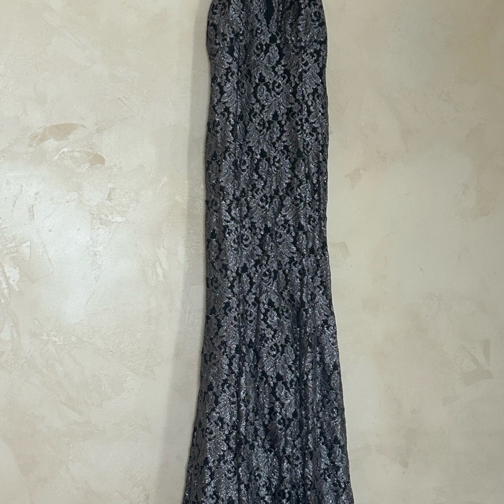 Night Way Collections Black Lace Maxi Dress